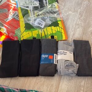 Old Navy High-Rise Leggings - Black, Dark Gray, Light Gray